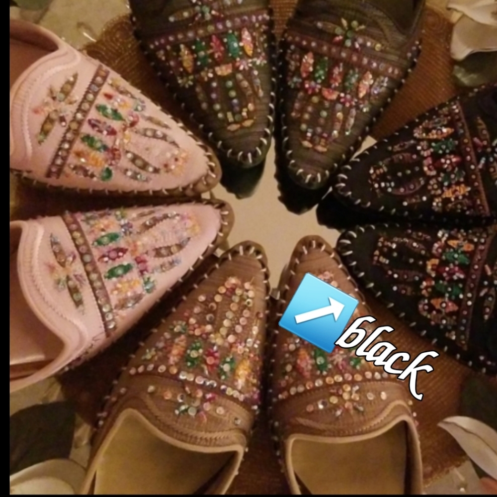 NWOT  Black Embellished Mules by Fuel